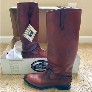Frye Lindsay Leather Tall Riding Boots - 8.5